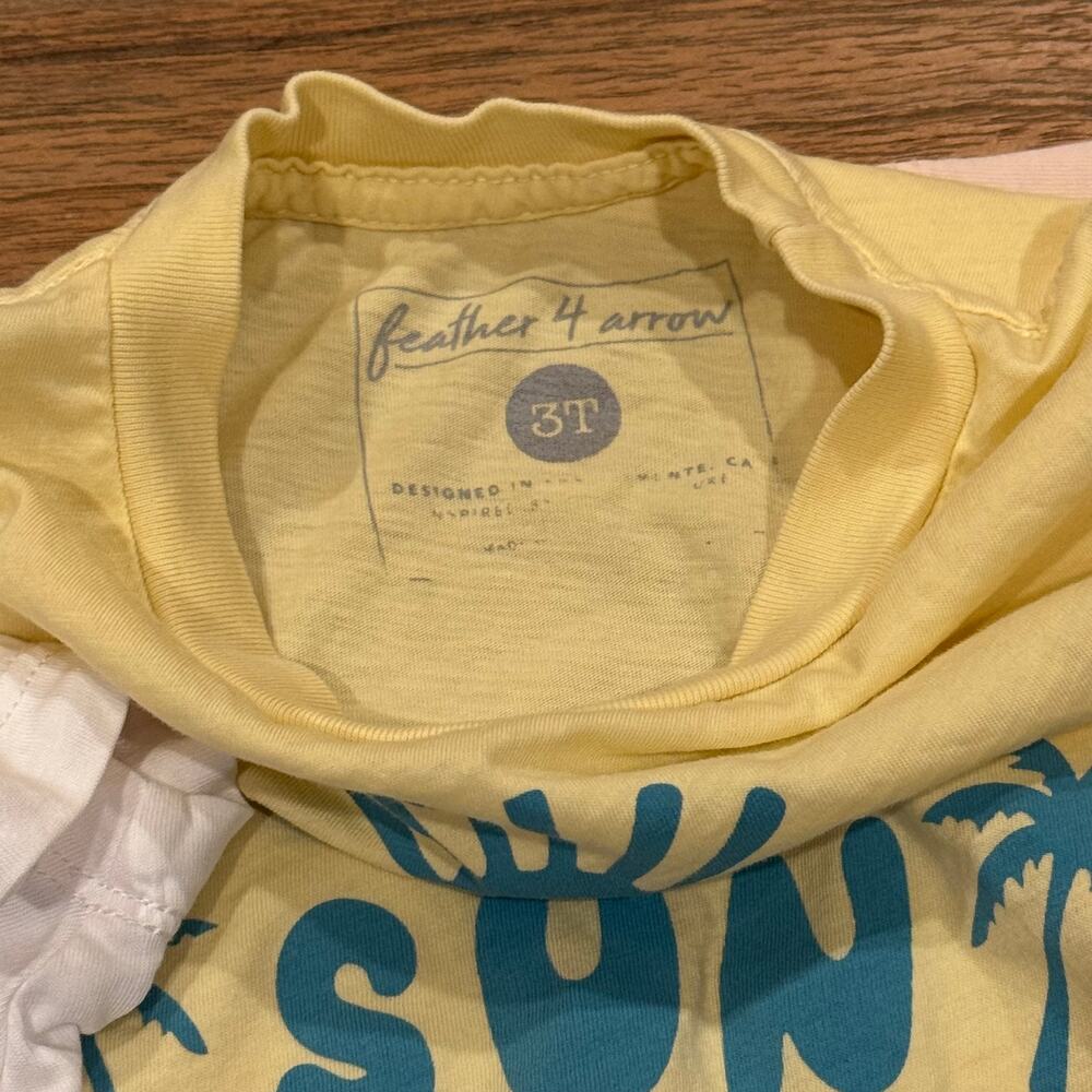Tiny Whales Feather 4 Arrow Toddler Shirt Bundle (3) -Size 3 - Picture 8 of 10